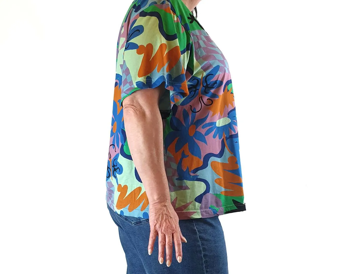 Gorman colourful print top size 18