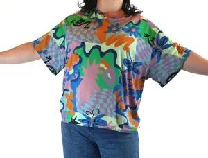 Gorman colourful print top size 18