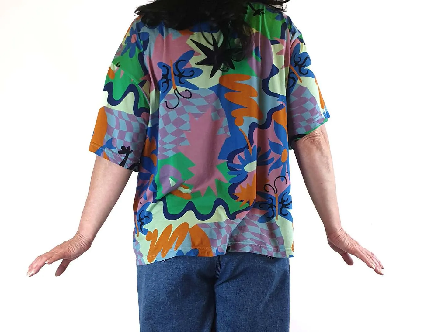 Gorman colourful print top size 18