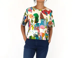 Gorman unique print tee shirt size 10