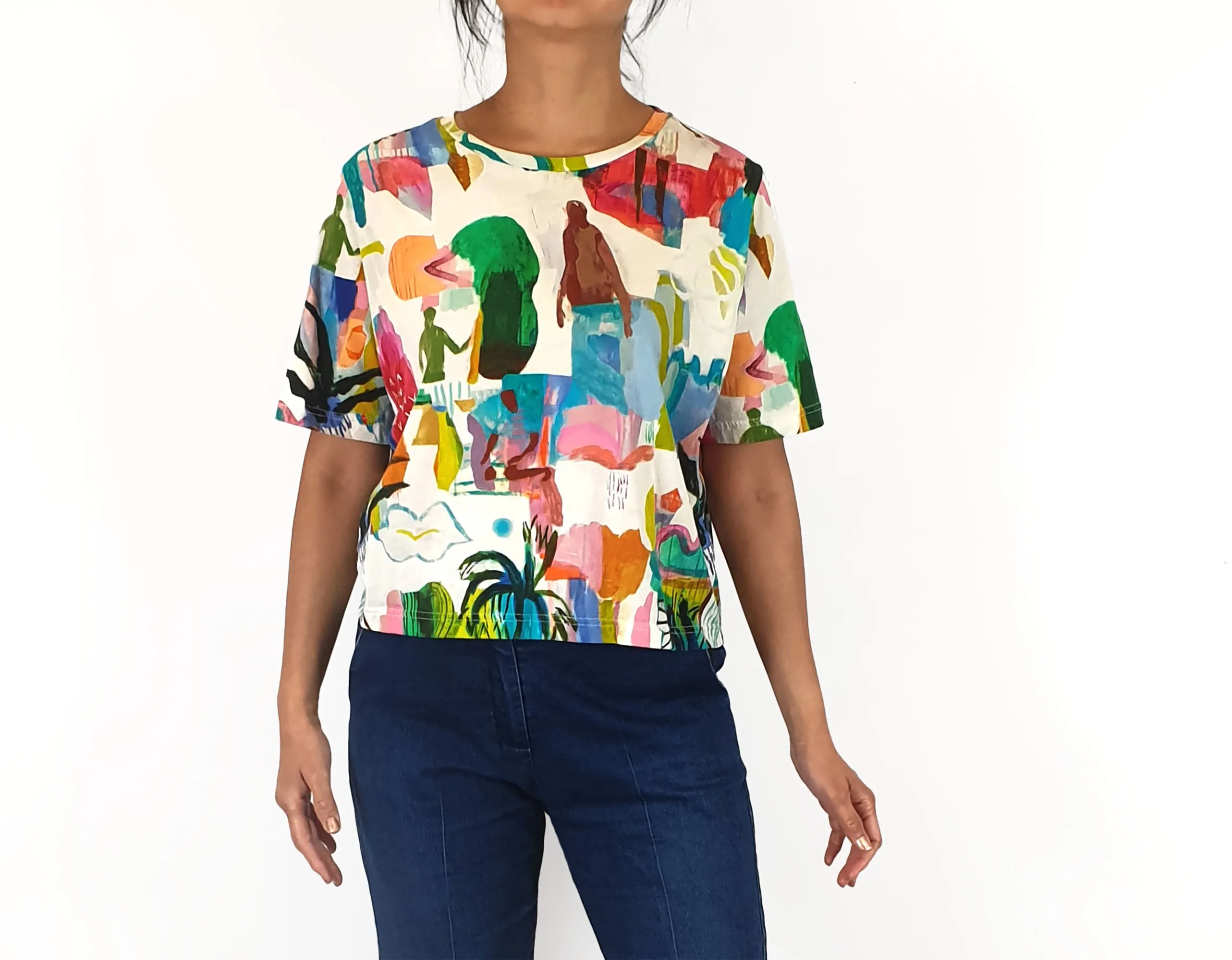Gorman unique print tee shirt size 10