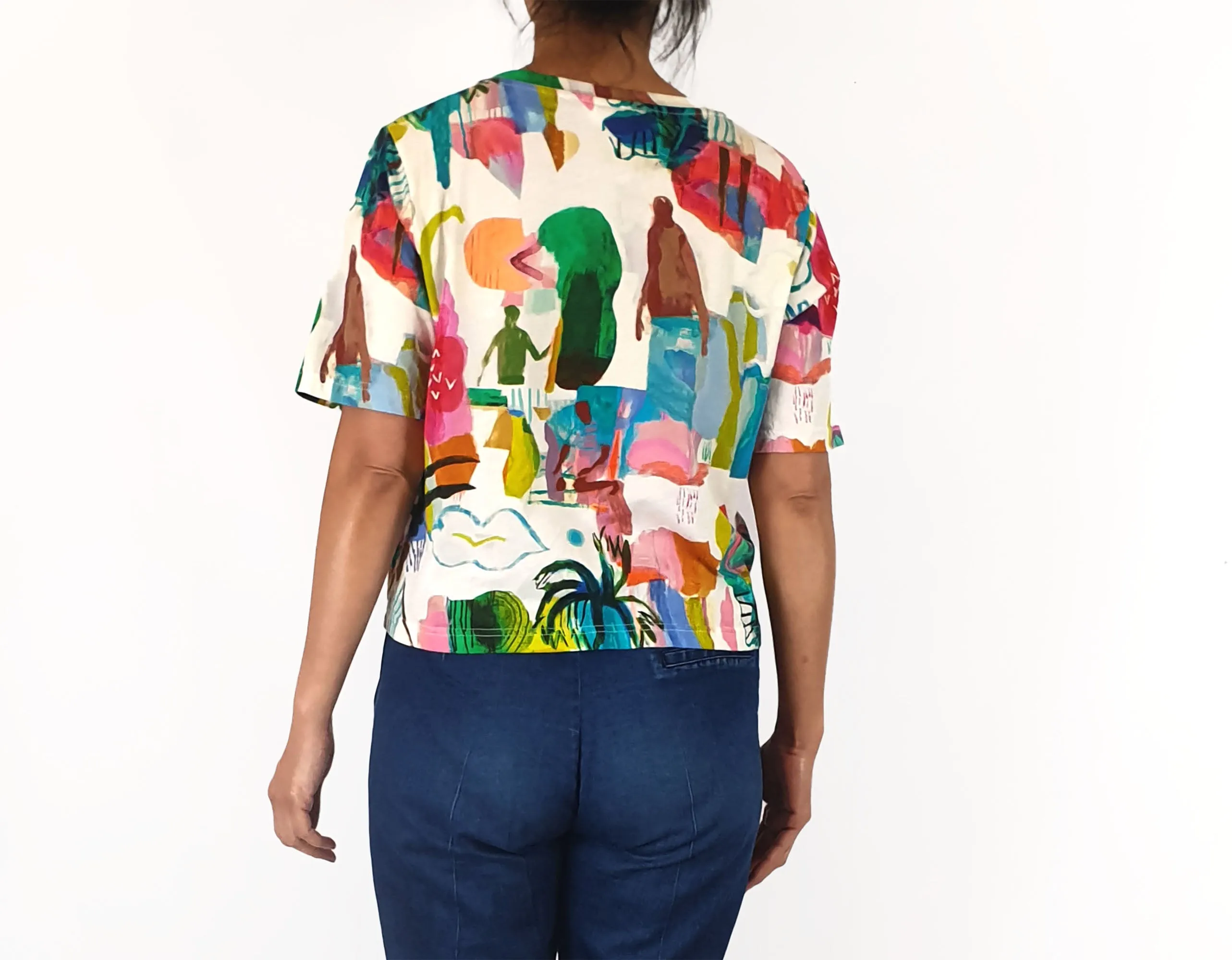 Gorman unique print tee shirt size 10