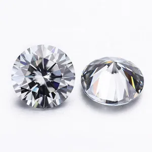 Gray Loose Moissanite Stone | Brilliant Excellent Round Cut VVS1 with Certificate