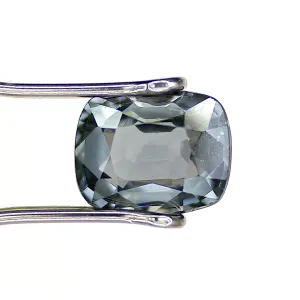 Gray Spinel, 1.26ct, Rectangular Cushion Cut, August Birthstone