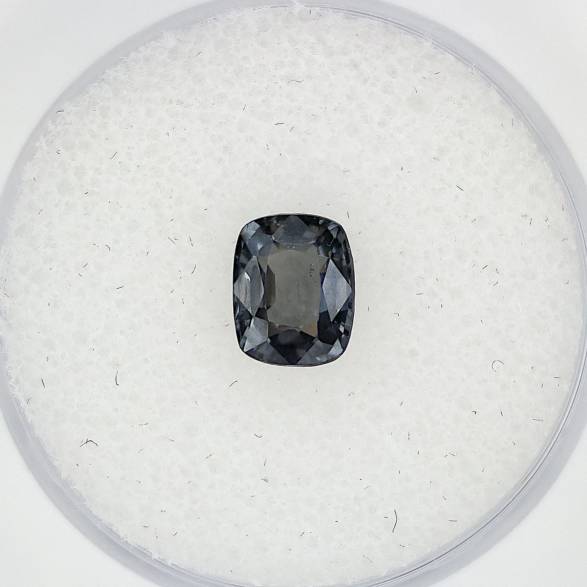 Gray Spinel, 1.26ct, Rectangular Cushion Cut, August Birthstone