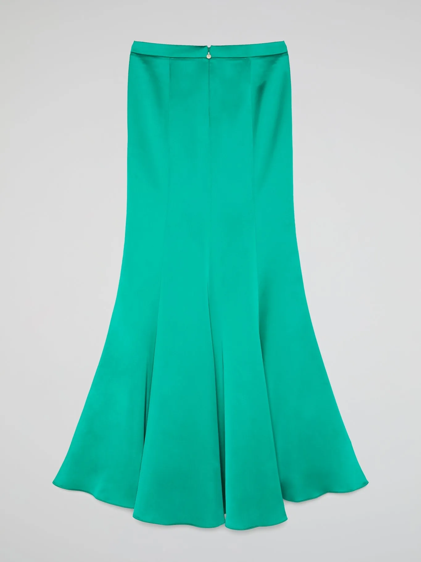 Green Godet Long Skirt