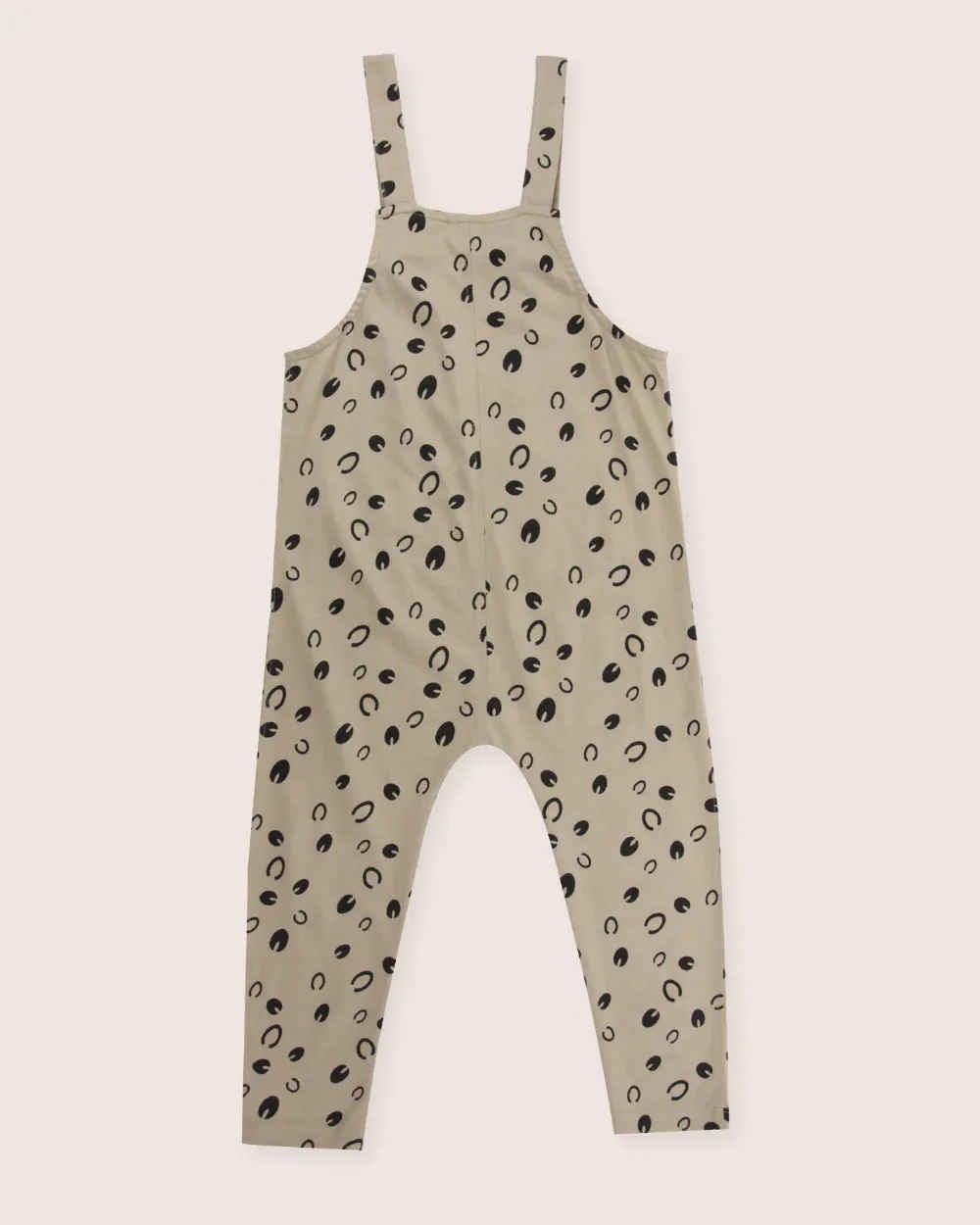 Grey Equestrian Print Dungarees