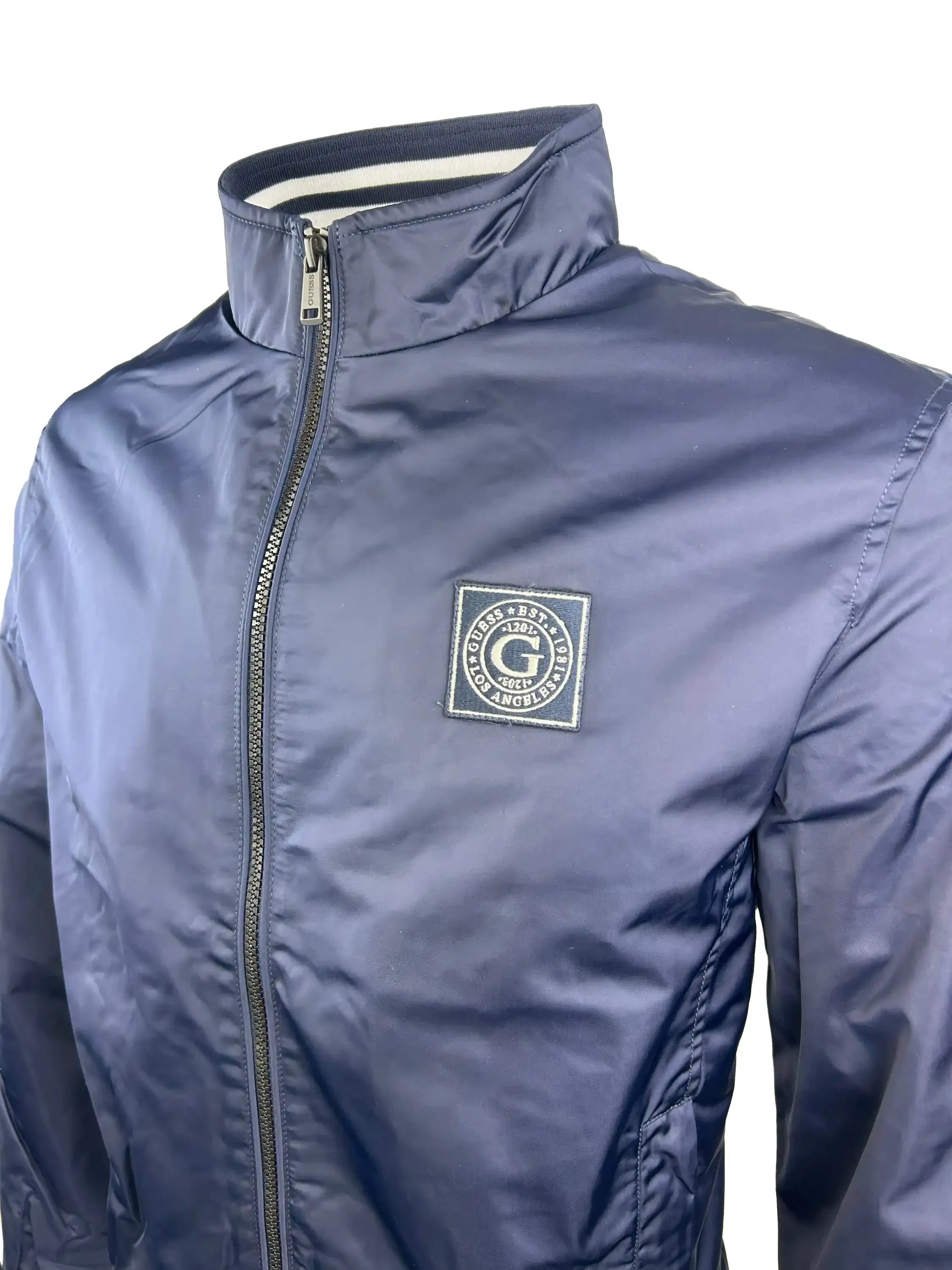 Guess Mens Casual Jacket Smart Blue