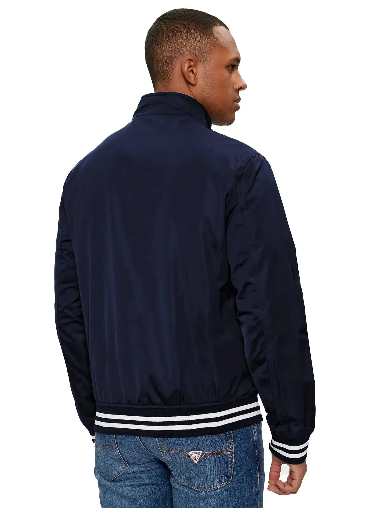 Guess Mens Casual Jacket Smart Blue