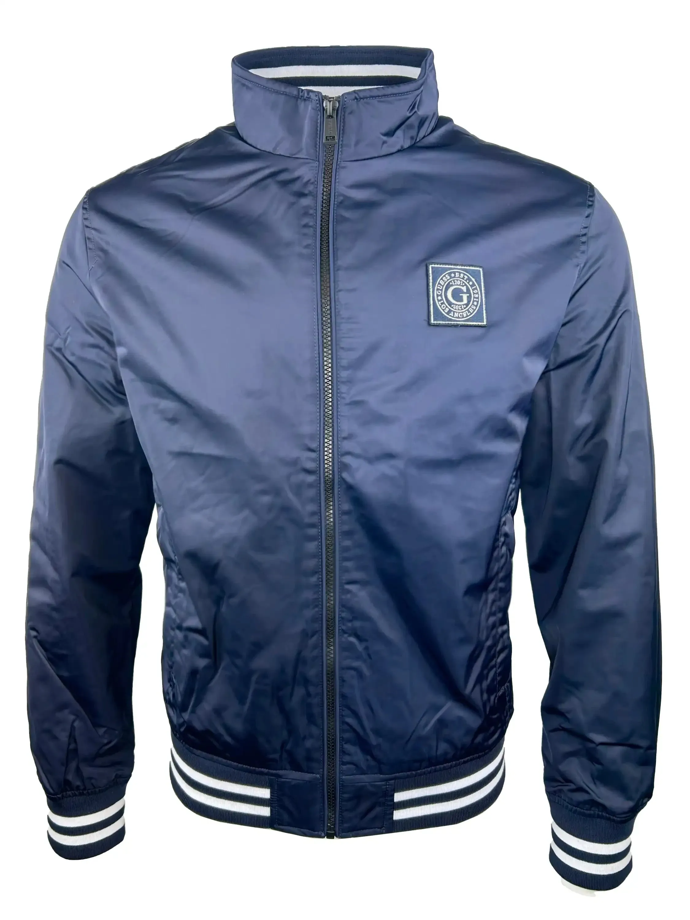 Guess Mens Casual Jacket Smart Blue