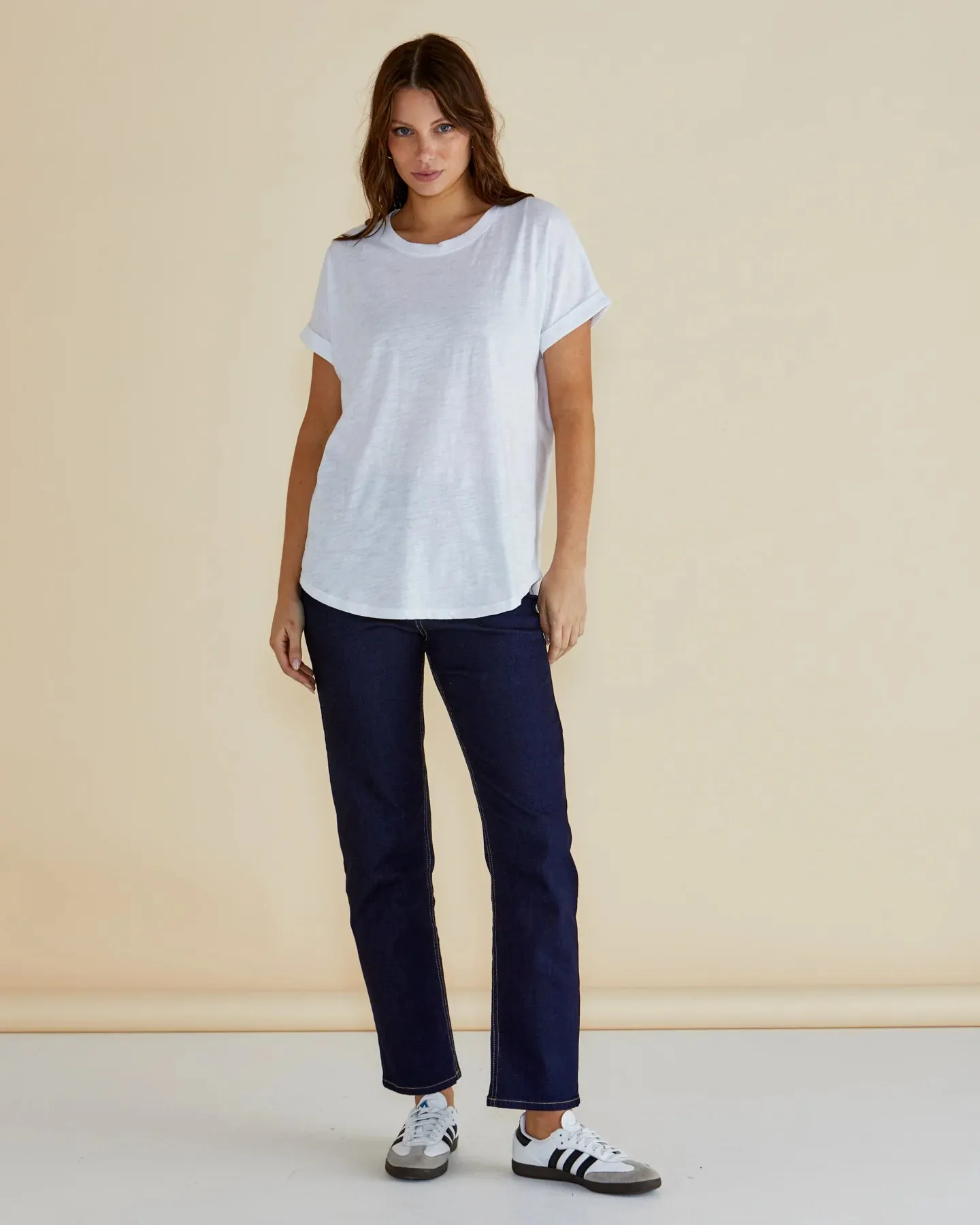 HAILEY SHORT SLEEVE TEE - White