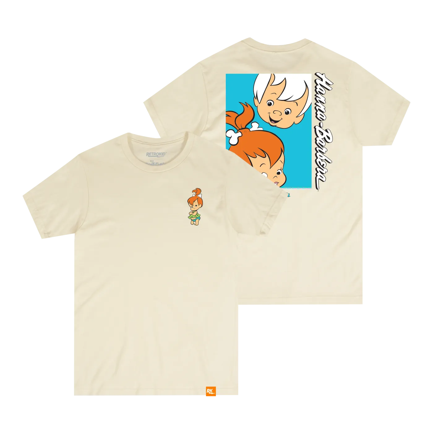 Hanna Barbera Pebbles & Bamm Bamm T-Shirt - Ivory