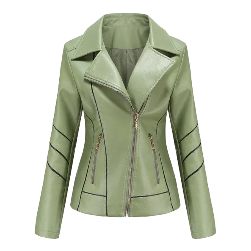 Hannie - elegant leather jacket for a sophisticated look