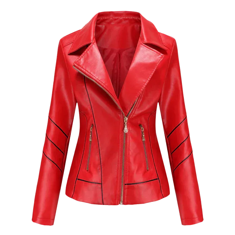 Hannie - elegant leather jacket for a sophisticated look