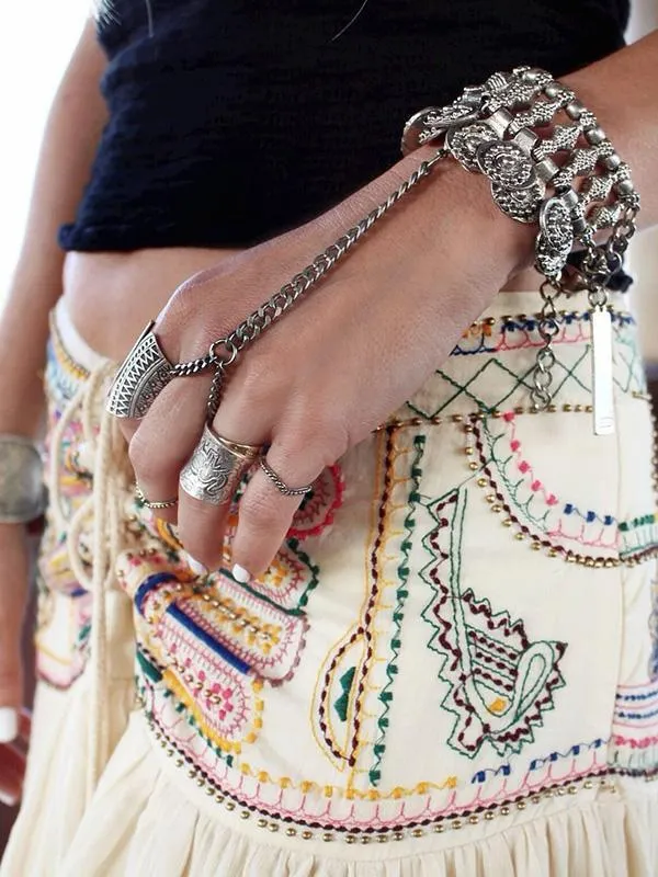 Hawaii Style Printing Irregular clipping Loose Skirts Bottoms
