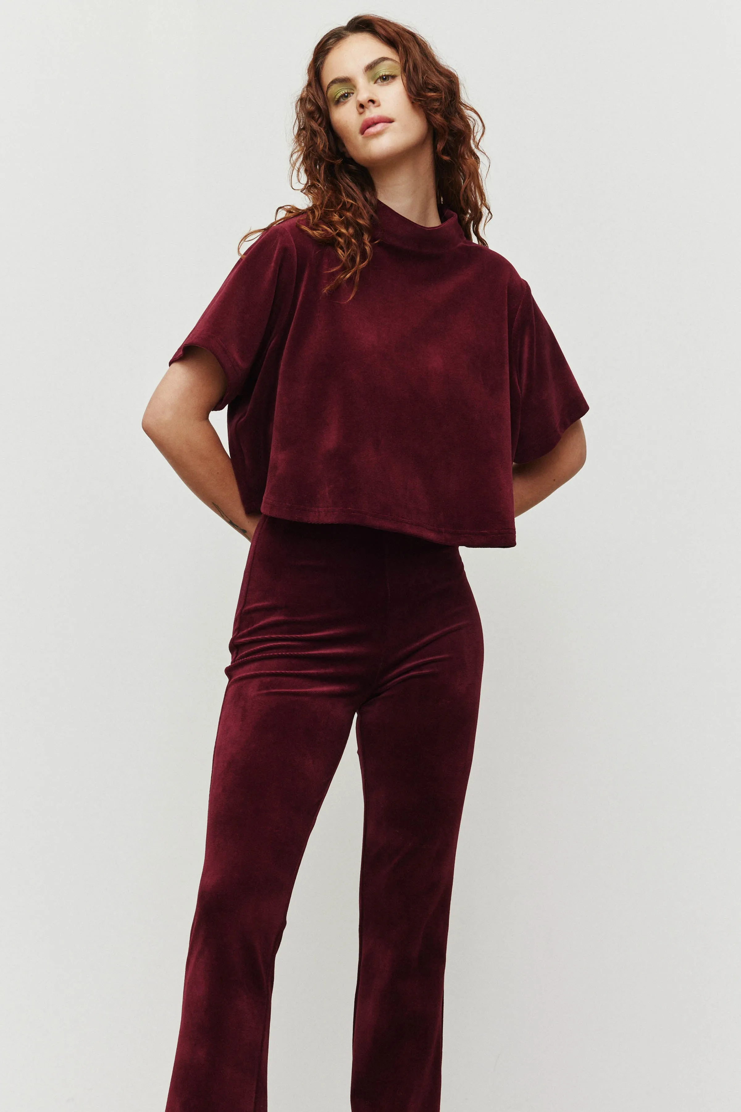 Heidi Tee - Garnet Velour