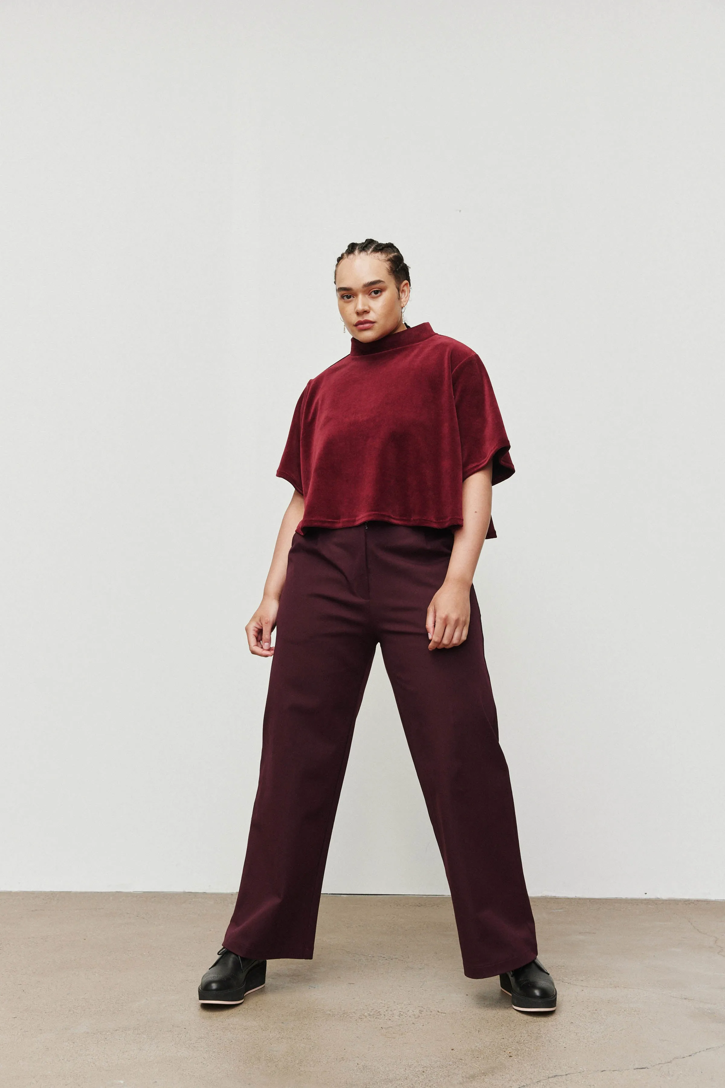 Heidi Tee - Garnet Velour