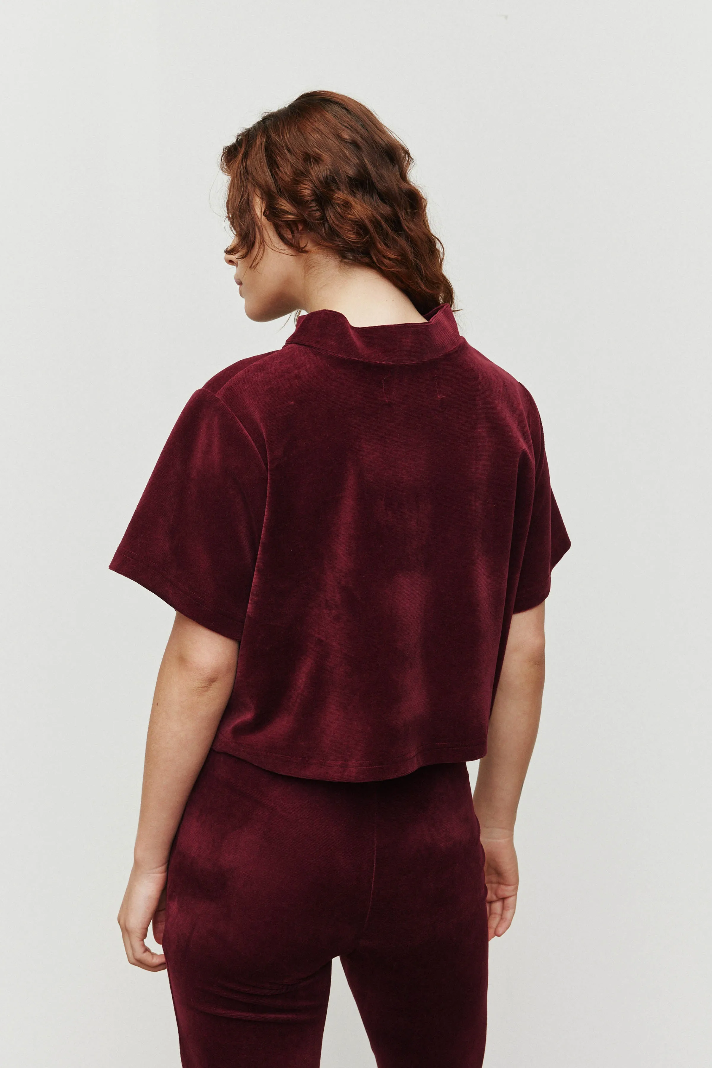 Heidi Tee - Garnet Velour