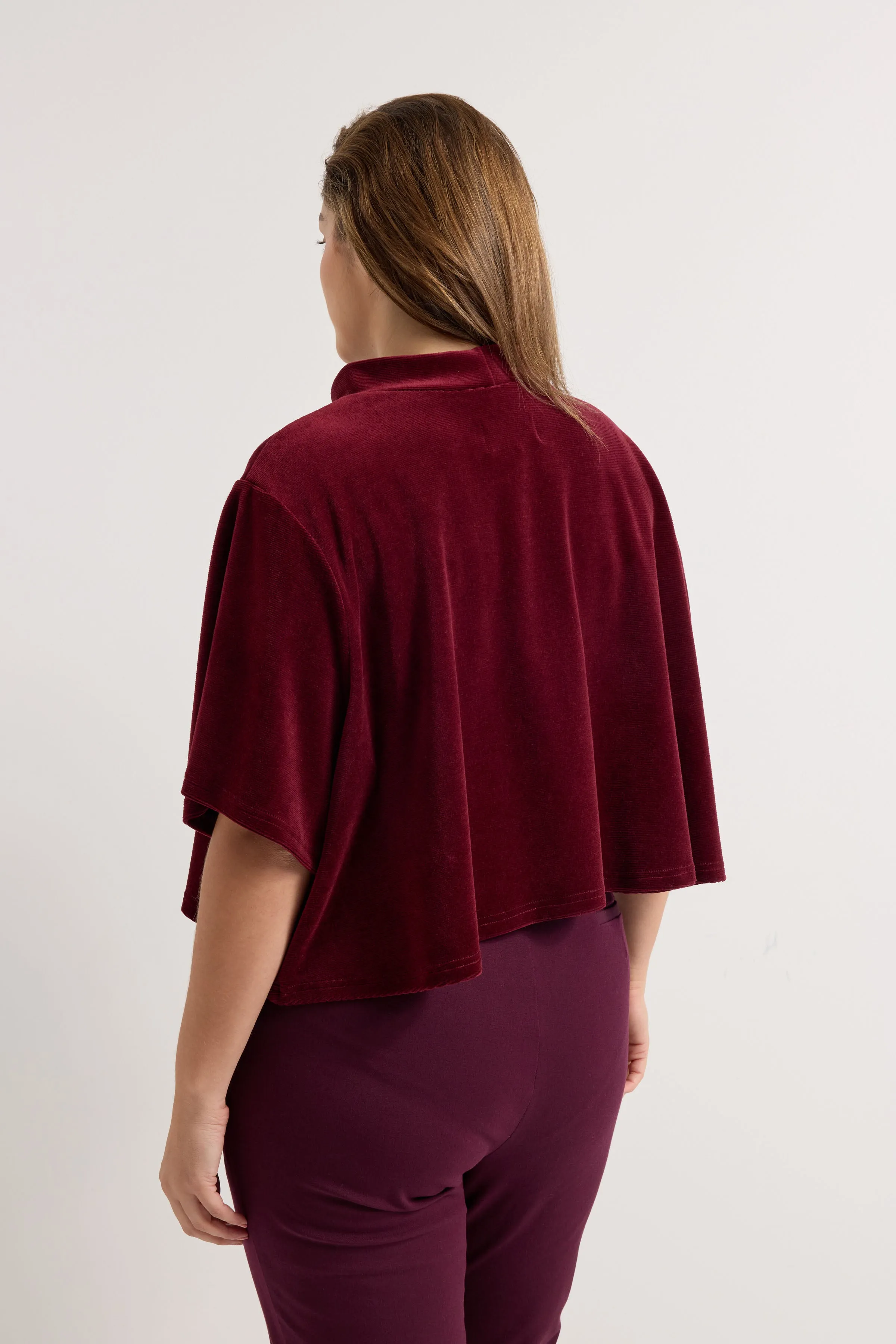 Heidi Tee - Garnet Velour