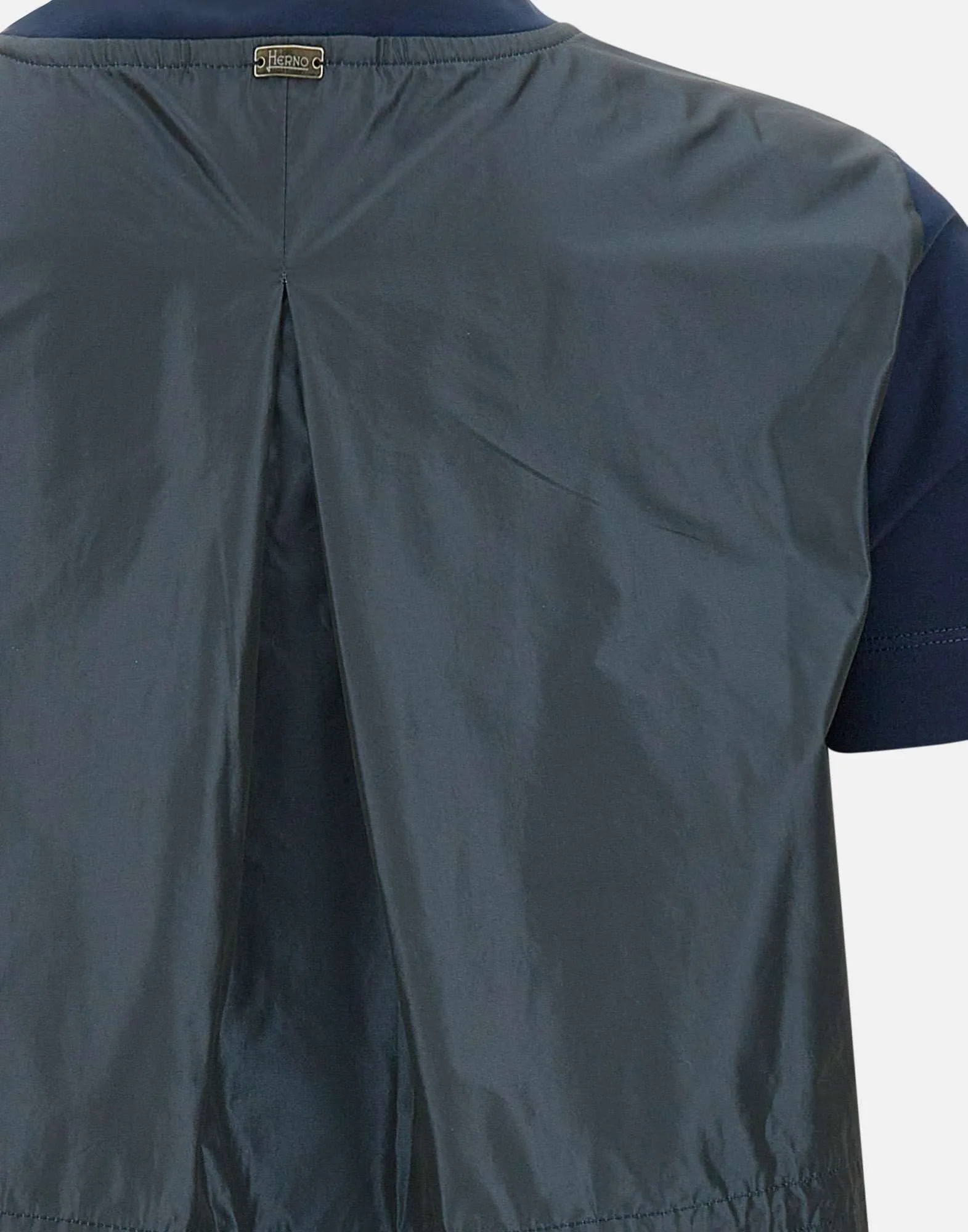 Herno chic blå techno tafta t -shirt