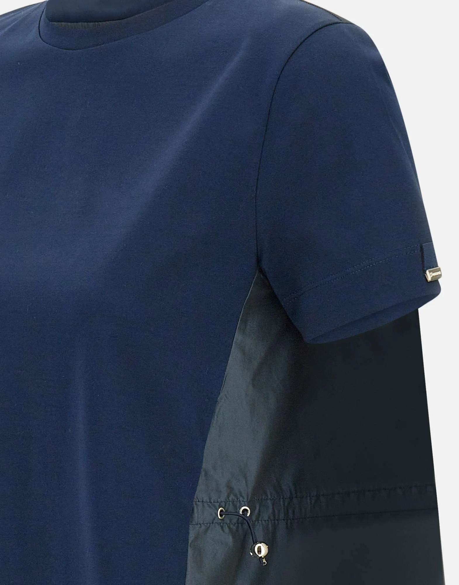 Herno chic blå techno tafta t -shirt