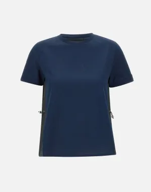 Herno chic blå techno tafta t -shirt