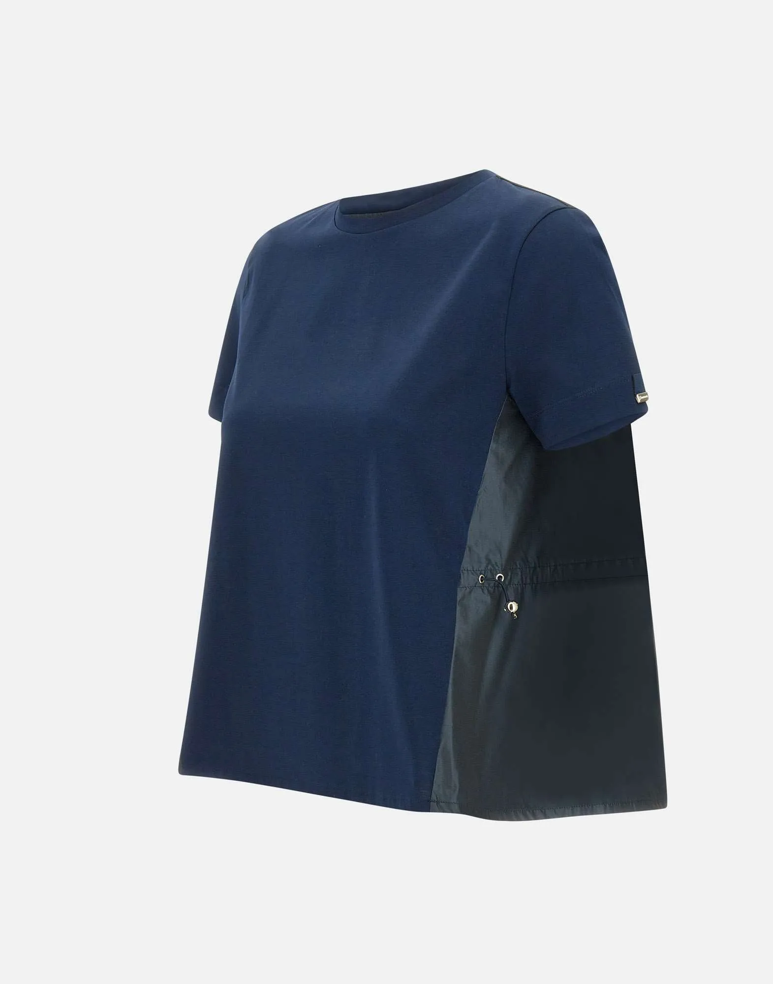 Herno chic blå techno tafta t -shirt