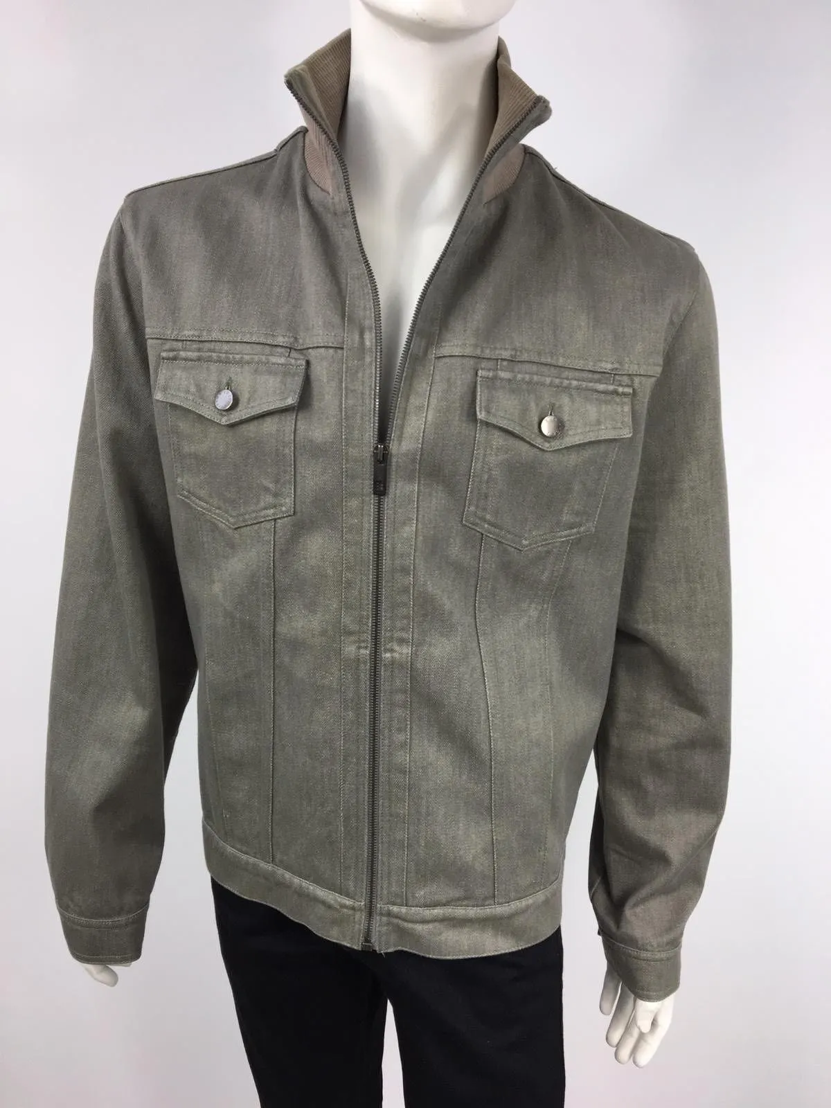 High Collar Jean Jacket