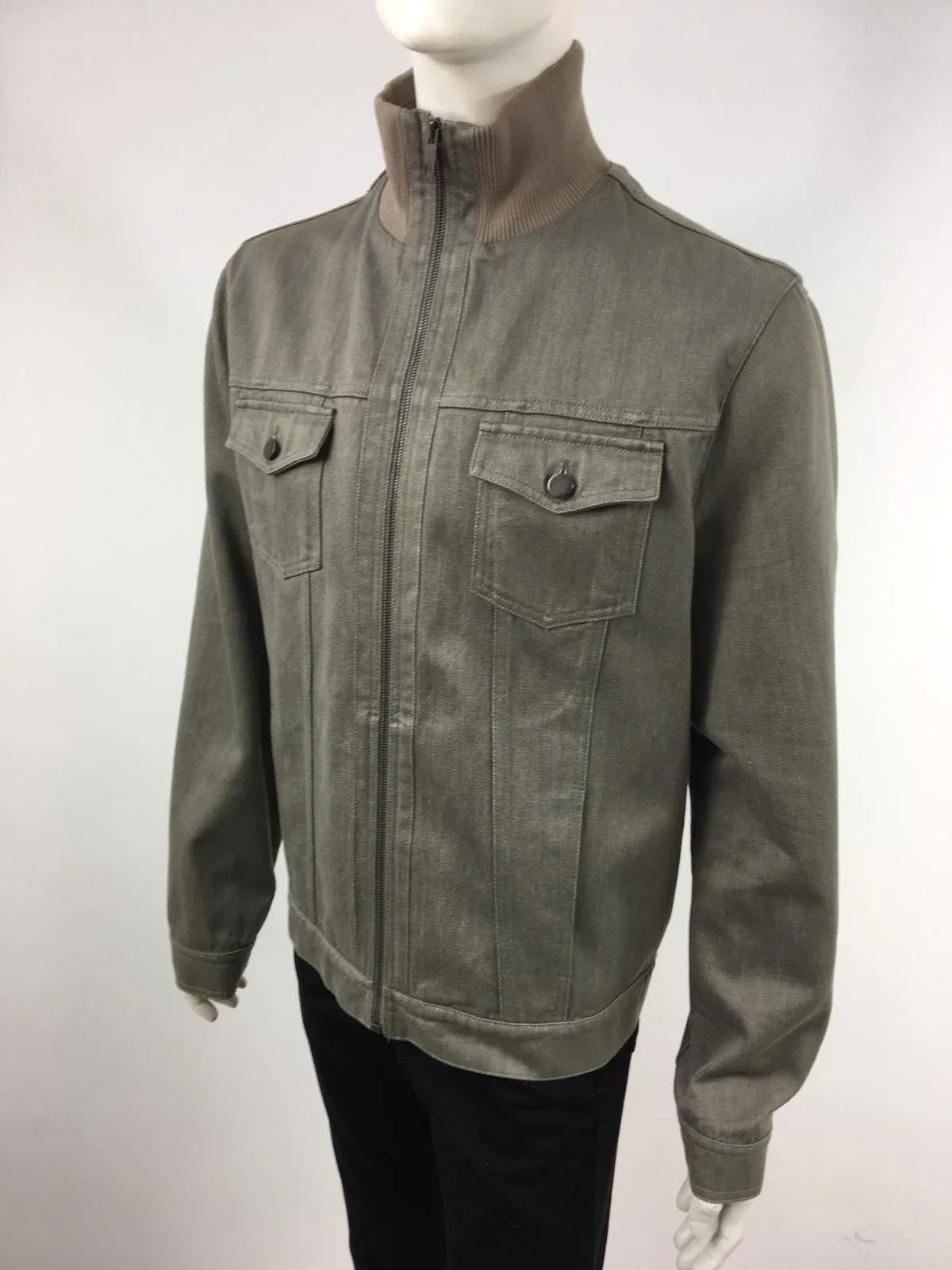 High Collar Jean Jacket