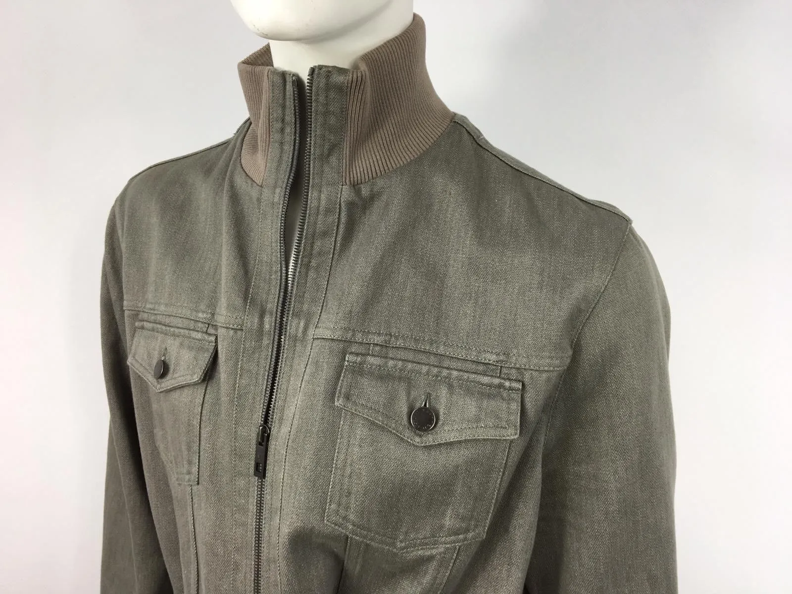 High Collar Jean Jacket