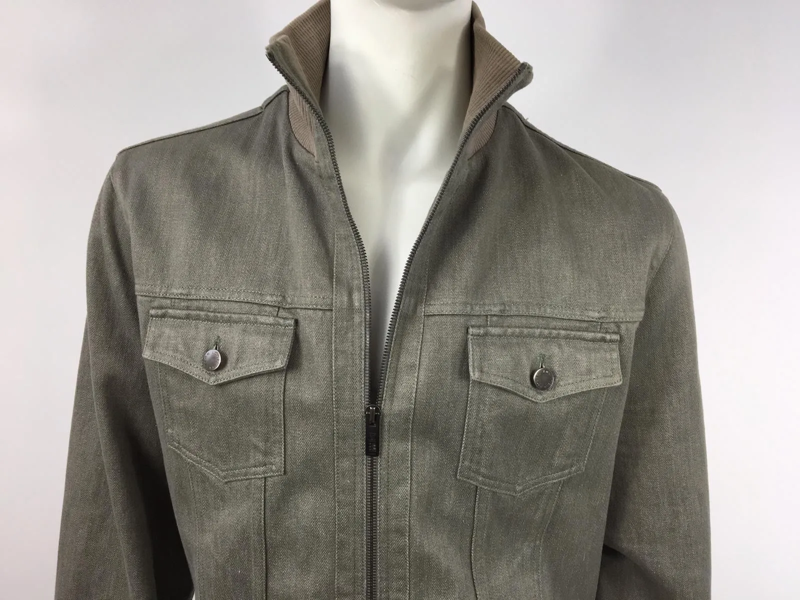 High Collar Jean Jacket