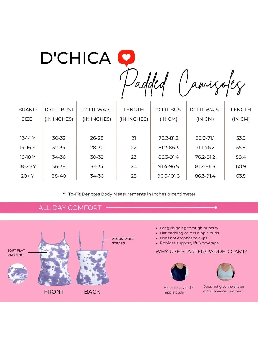 High Coverage Cotton Starter Camisole Bra | Adjustable Strap | Grey | White | Black Pack-of-3