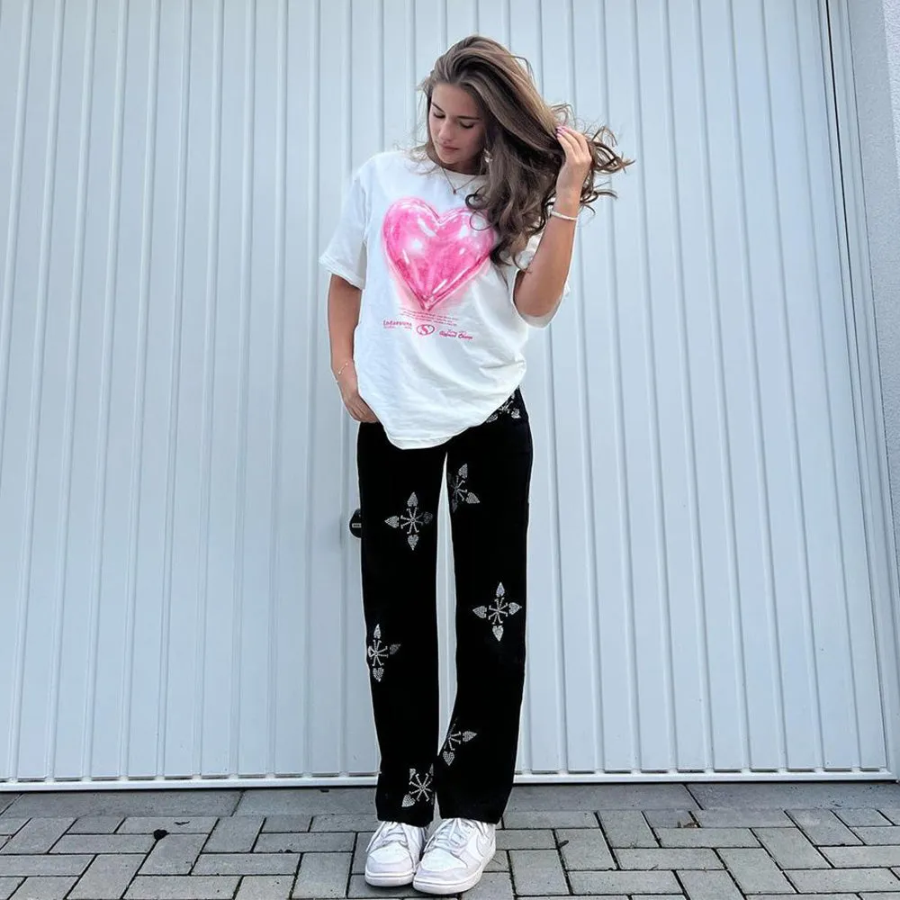High Street Love Couple Cotton T-Shirt