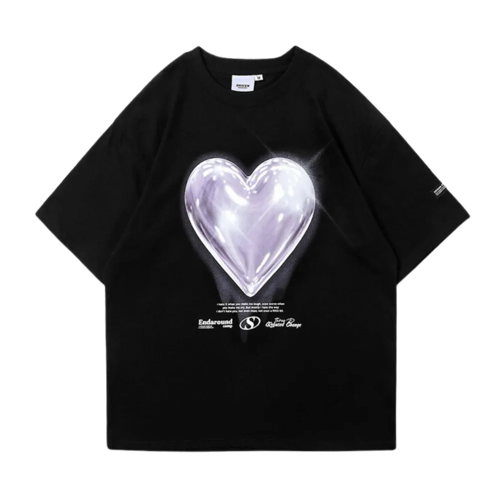 High Street Love Couple Cotton T-Shirt
