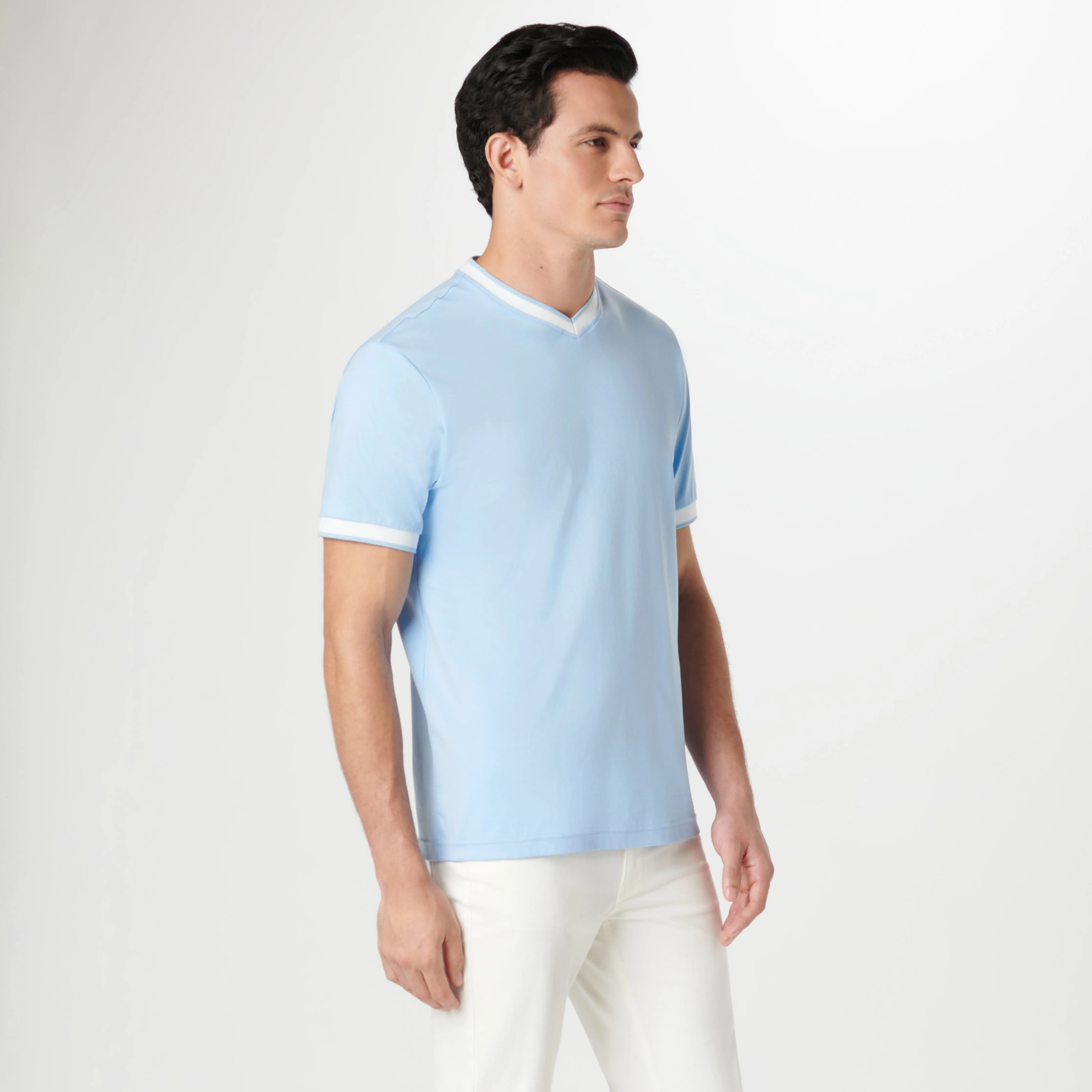 High V-Neck Pima T-Shirt