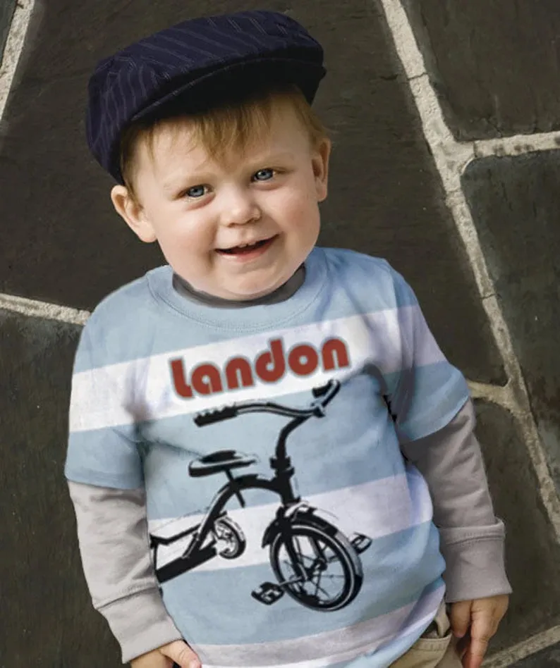 HPSP Shirt, Custom Birthday Shirt, Boys Motorcycle Shirt, Personalized 3D T-Shirt, Childrens Clothing.