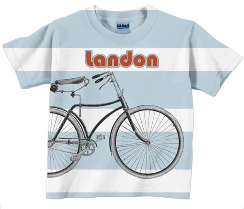 HPSP Shirt, Custom Birthday Shirt, Boys Motorcycle Shirt, Personalized 3D T-Shirt, Childrens Clothing.