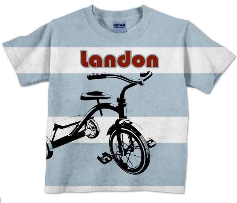 HPSP Shirt, Custom Birthday Shirt, Boys Motorcycle Shirt, Personalized 3D T-Shirt, Childrens Clothing.
