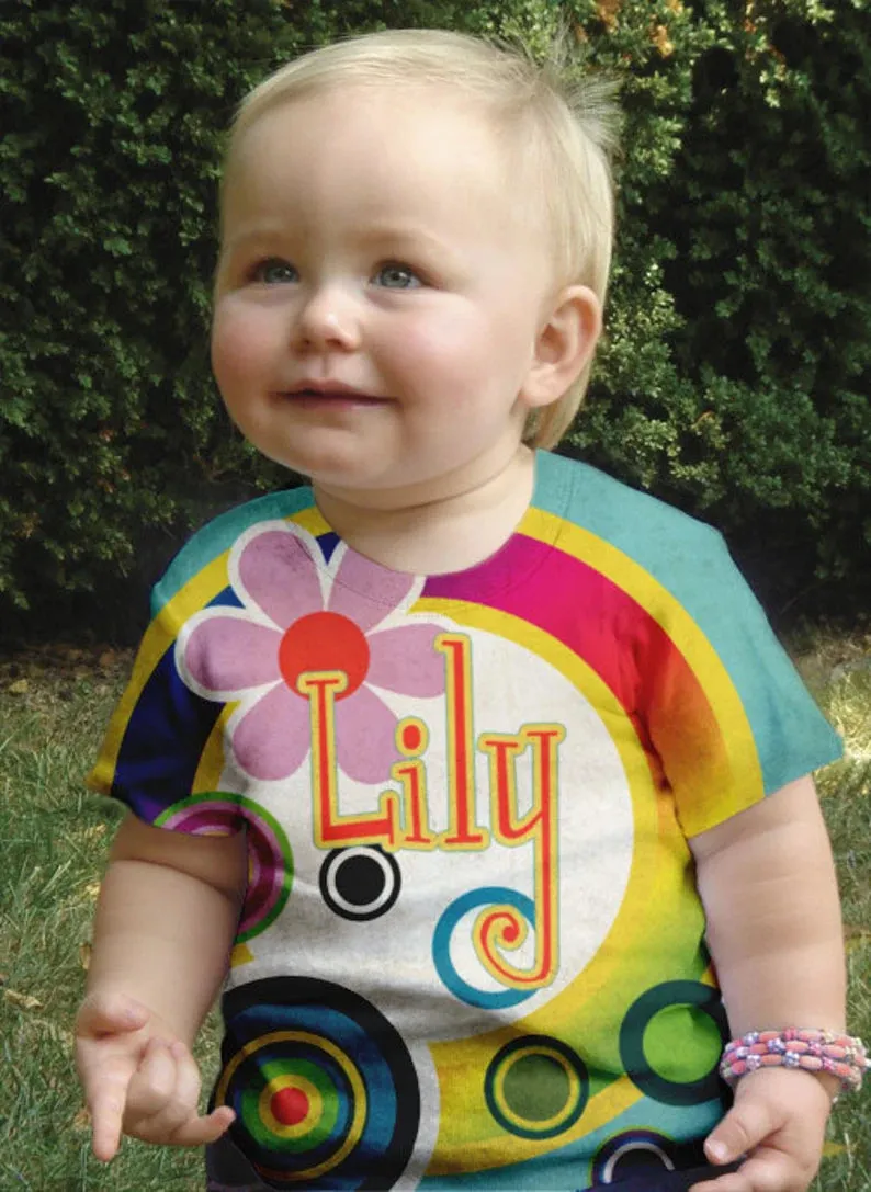 HPSP Shirt, Custom Birthday Shirt, Flower birthday Shirt, Personalized Flower T-Shirts, Kids Birthday Shirts,  Family Flower Shirts, Flower 3D Shirt.