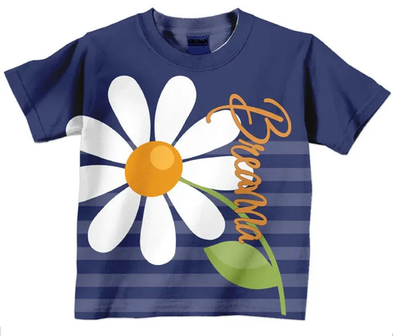 HPSP Shirt, Custom Birthday Shirt, Flower birthday Shirt, Personalized Flower T-Shirts, Kids Birthday Shirts,  Family Flower Shirts, Flower 3D Shirt.