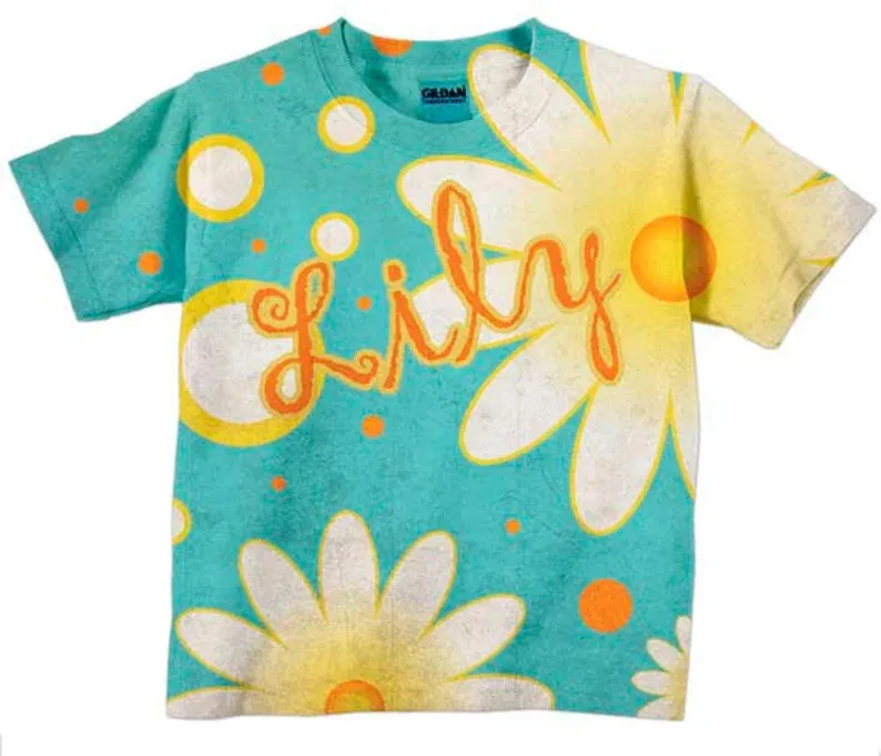 HPSP Shirt, Custom Birthday Shirt, Flower birthday Shirt, Personalized Flower T-Shirts, Kids Birthday Shirts,  Family Flower Shirts, Flower 3D Shirt.