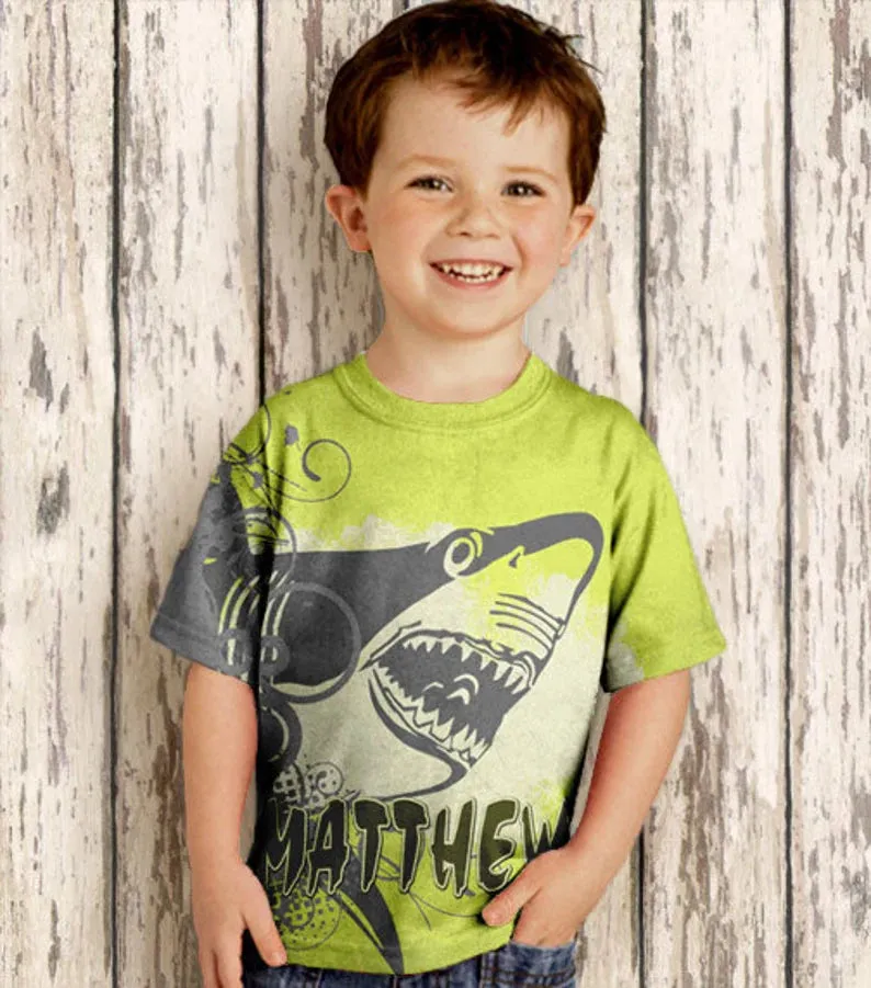 HPSP Shirt, Custom Birthday Shirt, Personalized Animal Shirt, Personalized Circus Elephant, Lion, Shark Alligator Elephant Grasshopper Shirt, Boys Bug Birthday T-Shirt, Top