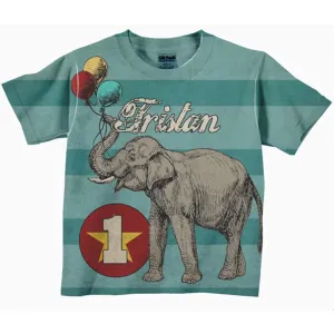 HPSP Shirt, Custom Birthday Shirt, Personalized Animal Shirt, Personalized Circus Elephant, Lion, Shark Alligator Elephant Grasshopper Shirt, Boys Bug Birthday T-Shirt, Top