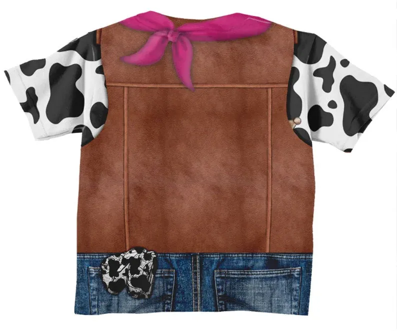 HPSP Shirt, Personalized 3D Shirt For Kids, Cowgirl Shirt, Personalized Childrens Western Birthday T-Shirt, Girls Cowboy Birthday Shirt, Old West Sheriff TShirt