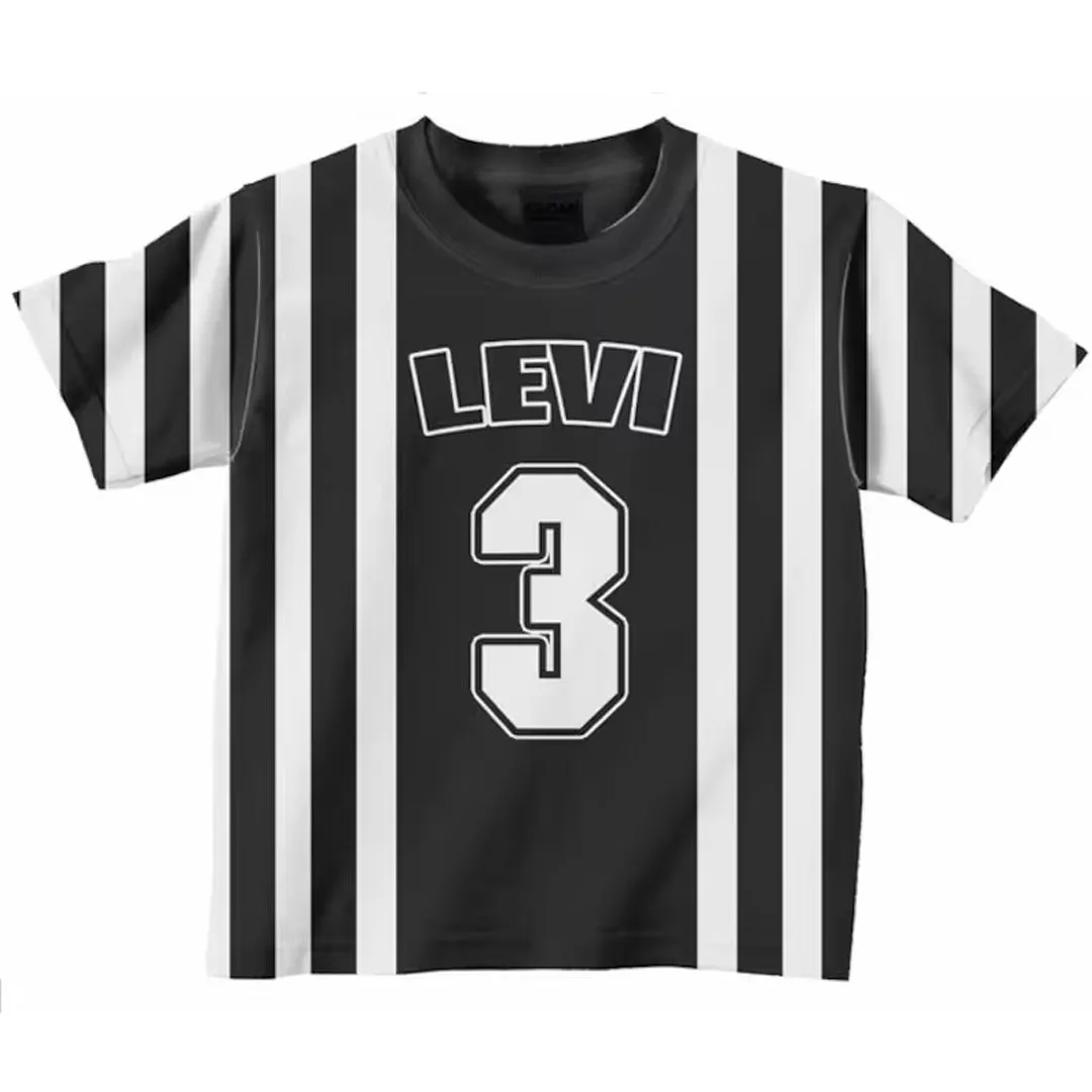 HPSP Shirt, Personalized 3D Shirt For Kids, Referee T-Shirt, Personalized Boy's Sport Ref Jersey Costume, Sport Birthday Shirt