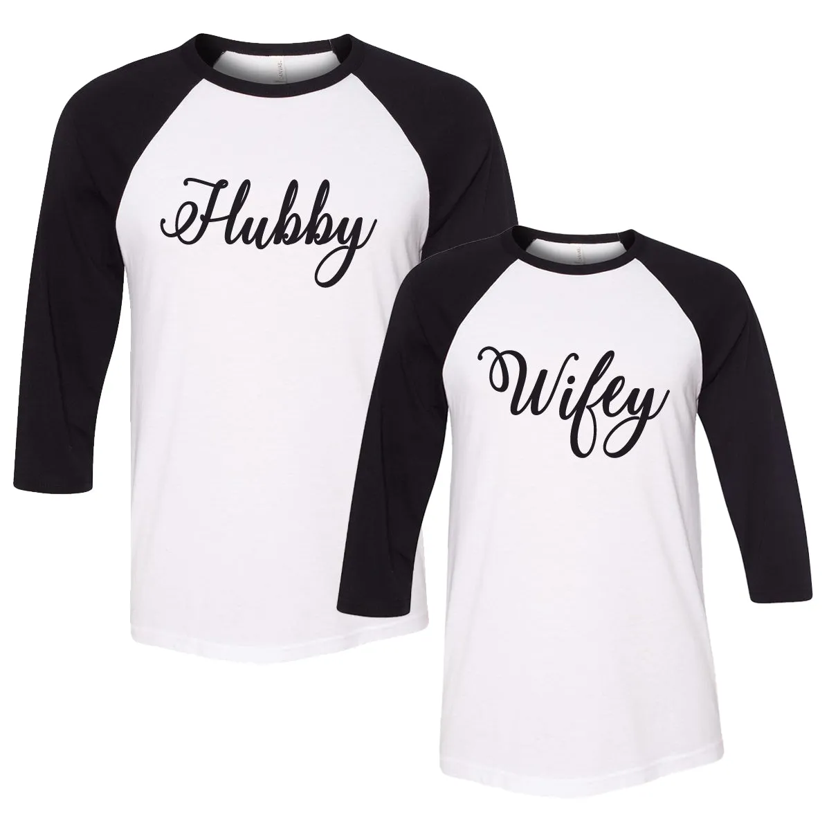 Hubby Wifey Raglan T-Shirt Set