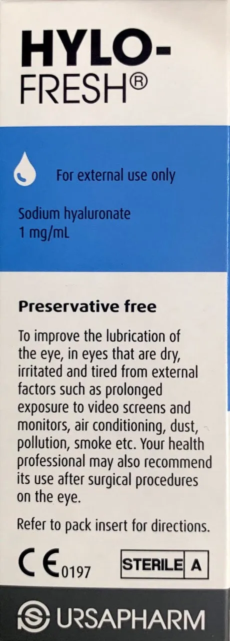 HYLO Fresh Lubricating Eye drops 10ml