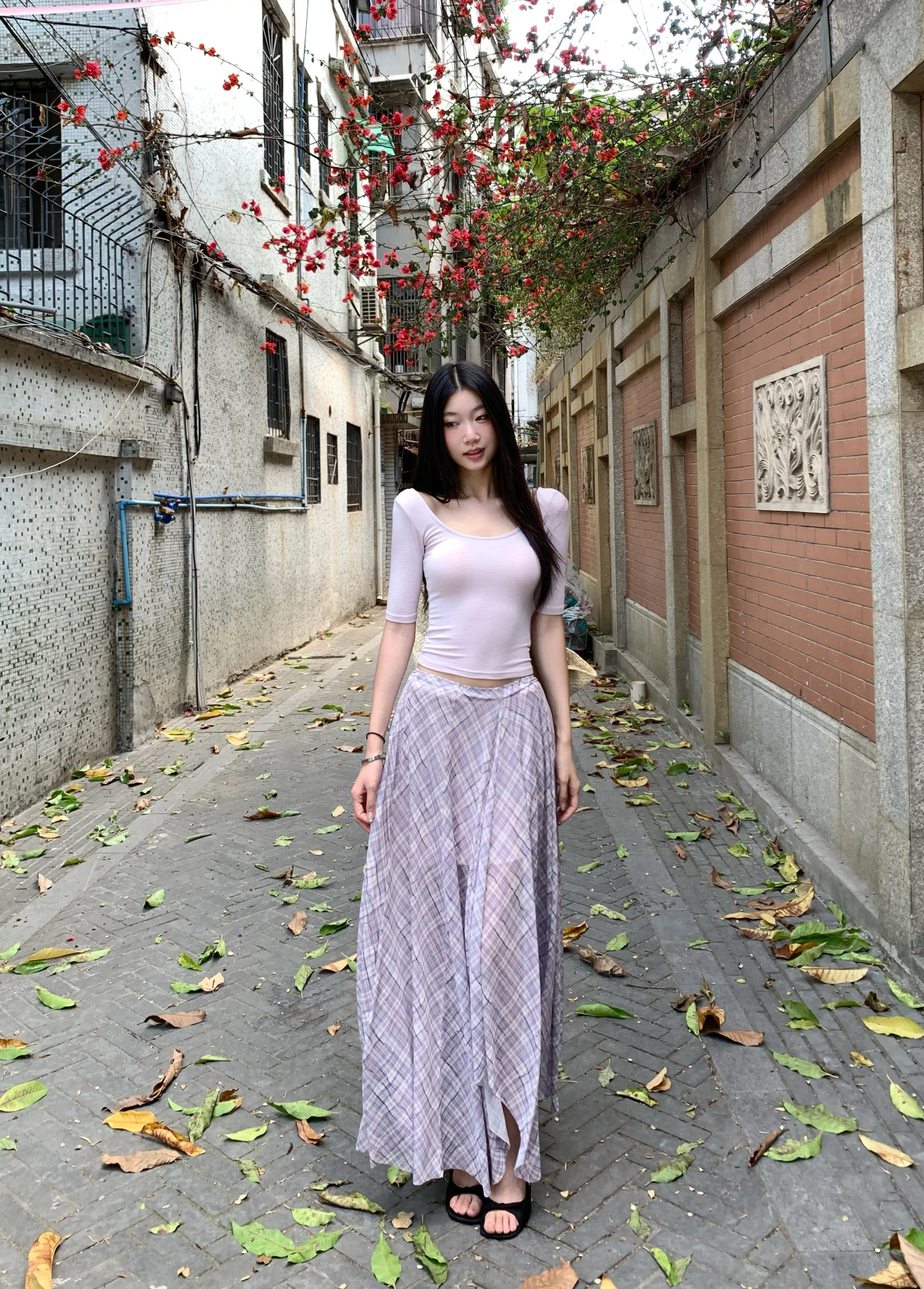 irregular loose skirt