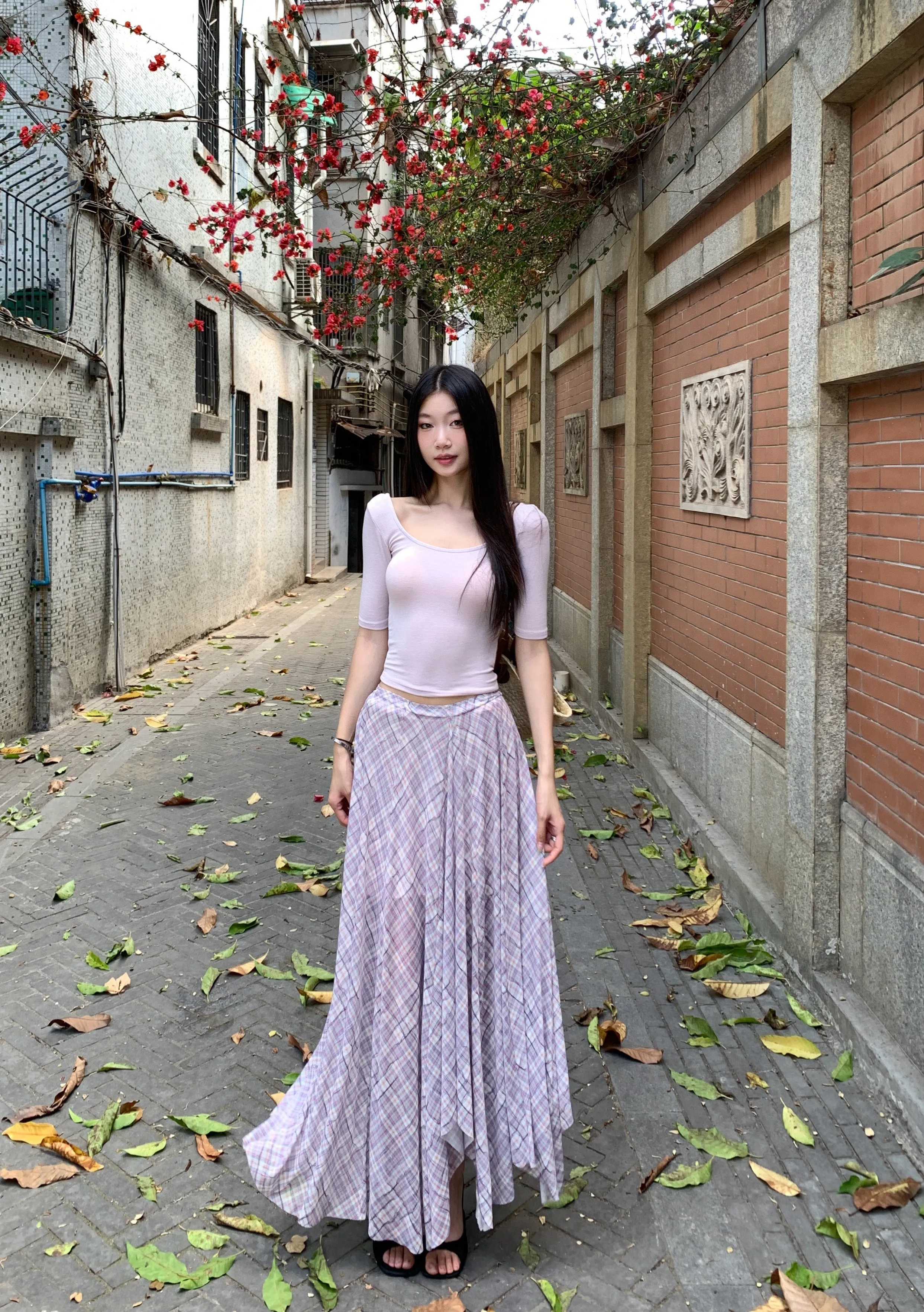 irregular loose skirt