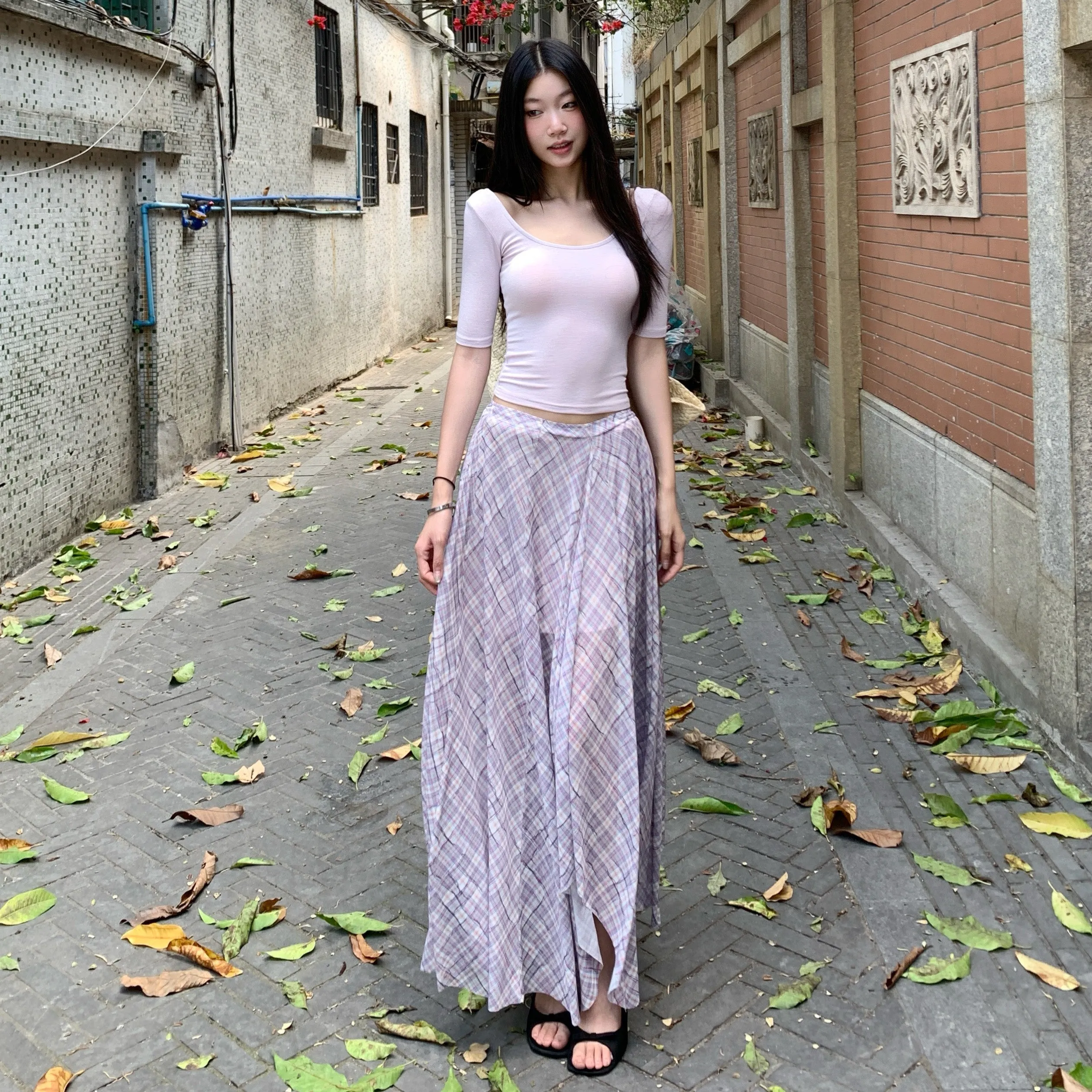 irregular loose skirt